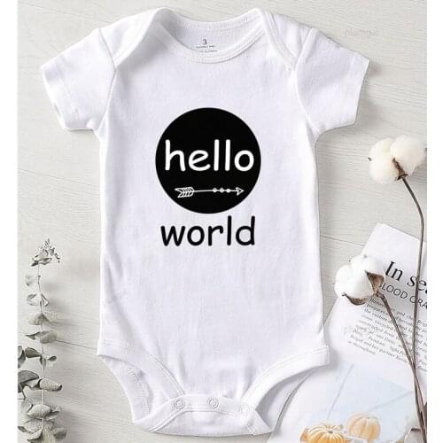 Children Jumpsuits Baby Boy Clothing Printing Hello Word Clothing for Babies Kids Clothing Newborn Girls Winter Clothes