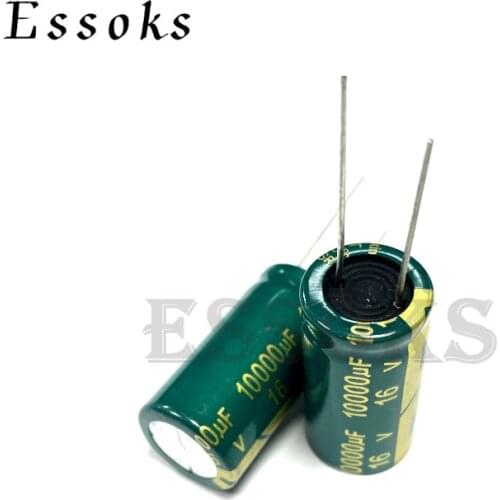 2pcs Electrolytic Capacitor 16V10000UF 16V 10000UF 16X30 mm High Frequency Low ESR Aluminum Capacitors