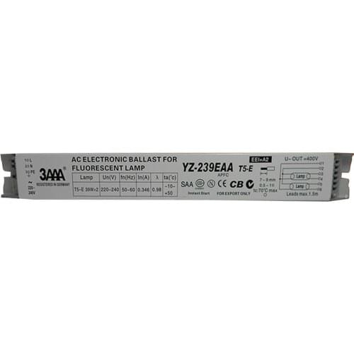 YZ-139EAA/ YZ-239EAA T5-E Watt Light Ballast 2x39W 39W Electronic Ballast