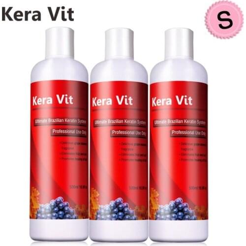 3pcs Keravit 500ml Brazilian Keratin Without Formaldehyde Keratin Moisturizing Treatment For Hair Care Sraighten Hair Salon