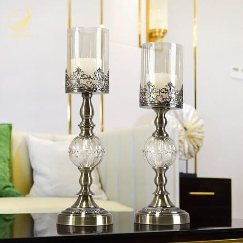 Metal Candle Holder For For Weeding Decorations Candlestick Decorative Candelabros Nordic Candle Stand