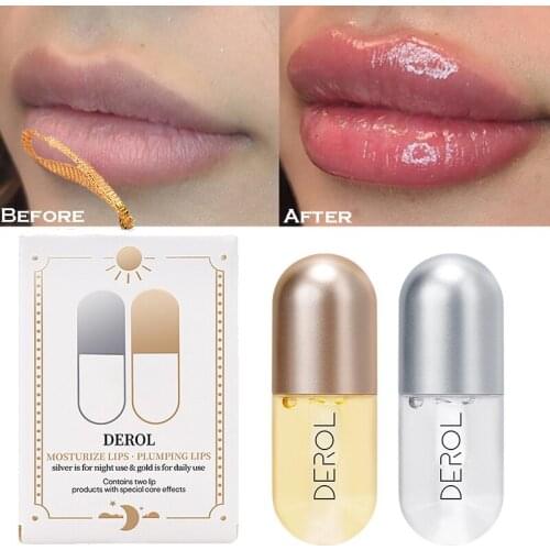 Instant Volume Lip Plump Oil Day Night Moisturizing Repairing Reduce Lip Fine Line Lip Gloss Sexy Lip Plump Enhancer Lip gloss