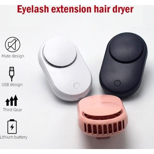 Mini USB Eyelash Fan Dryer Mobile Mini Fan Air Blower Eyelash Glue Fast Dry Eyelash Mascara Dryer Makeup Fan Tool