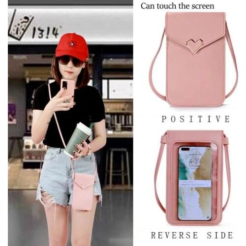 Fashion Women Purses Leather Shoulder Strap Bag Mobile Phone Big Card Holders Wallet Crossbody Bags Handbag Pockets for Girls