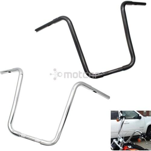 Motorcycle 18" APE Hangers Bars 1-1/4" Fat Riser Handlebar for Harley Softail FLST Sportster XL Iron 883 1" Retro Chopper Bobber