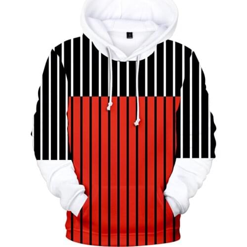 New Personality Colorful Vertical Stripes Hoodies Men Women Harajuku Sport Fashion Clothes Kids Hooded Sweatshirt B Kids Clothes