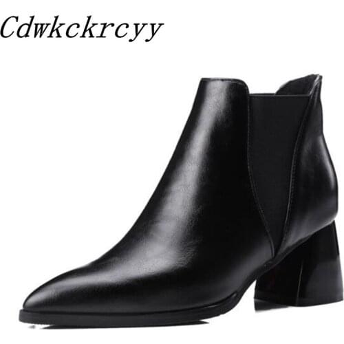 Autumn and winter New style fashion black sexy Martin boots Leisure time Comfortable Cashmere Keep warm Women Boots size 34-43