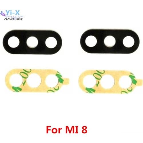 100pcs/lot Lens For Xiaomi 8 Rear Back Glass Camera Lens For Mi8 Mi 8