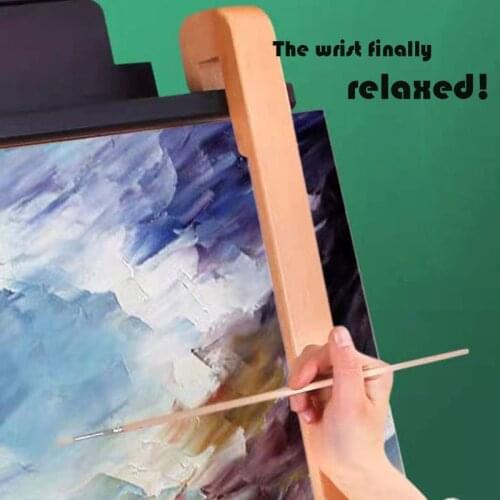 Painting Support rod,Oil Soaked Cow hide And Carbon Fibre Wood Beech Rosewood,Oil Painting Assistant Tool