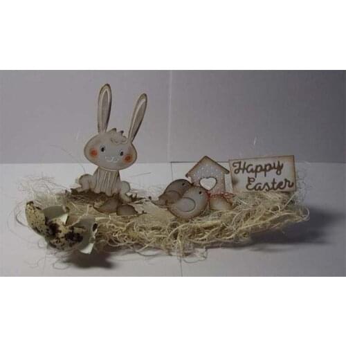 Easter Hare Metal Cutting Dies Stencils For DIY Scrapbooking Album Photo Paper Cards Craft Decoration Embossing Template New