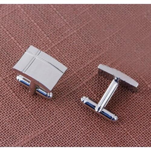 One pair popular 1.9cm alloy cross white mens casual business shirt metal cuff link xyc210