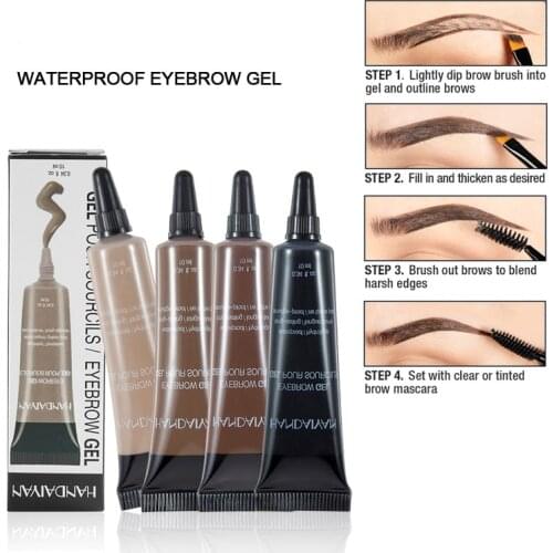 Pro Eyebrow Cream Gel Makeup Eyebrow Tattoo Pen Tint Long Lasting Waterproof Henna Eyebrow Gel cejas maquillaje
