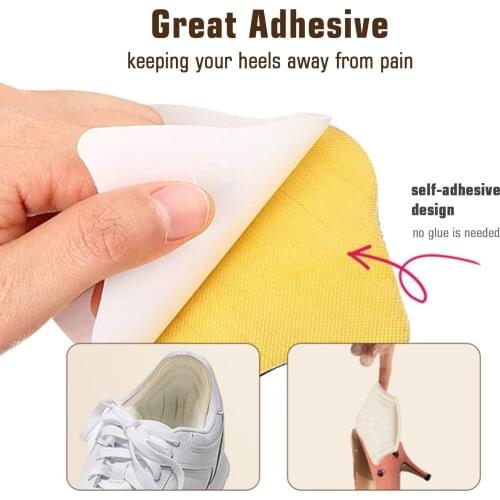 Anti Slip Shoe Pads Heel Insoles Protectors Cushions Inserts for Shoes Too Big High Heel Insoles for Heel Protection Foot Care