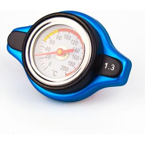 RASTP-Thermostatic Gauge Radiator Cap Automobile Thermostatic Water Tank 0.9bar/1.1bar/1.3bar Cover with Logo RS-CAP001