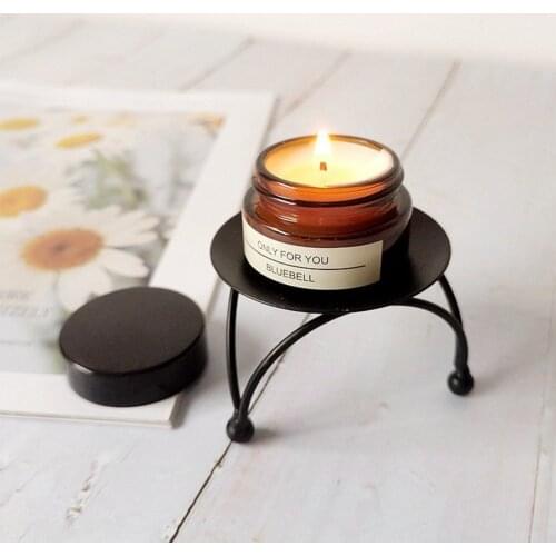 1 * Iron Plate Candle Holder Diameter 7cmxheight 4.5cm Decorative Iron Pillar Candle Plate Stand In Stock
