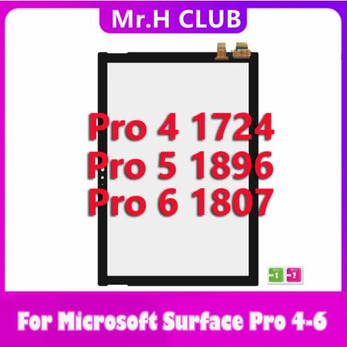 Touch For Microsoft Surface Pro 4 1724 Pro 4 Pro 5 Pro 6 Pro 7 Touch Screen Digitizer Glass Replacement touch screen 100% Tested