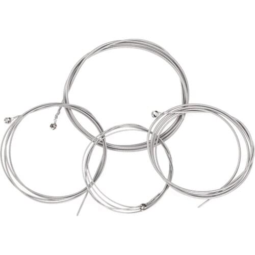 Tooyful High Quality 4Pcs Steel Strings for 4 String Electric Bass Nickel Guitar Professional Brand Beginner Accessories Silver