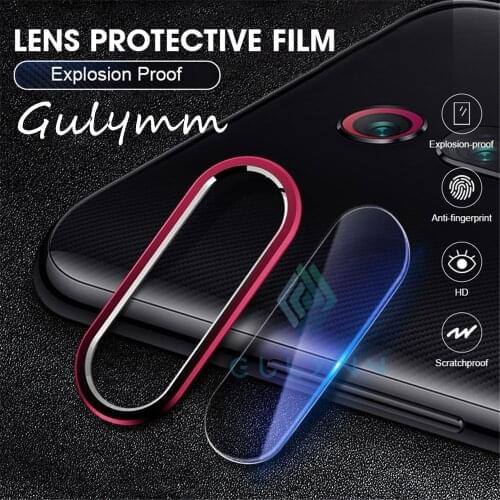 Tempered Glass & Metal Protection Ring For Xiaomi Redmi K20 20Pro Redmi Note 7 7Pro HD Camera Lens Screen Protector Cover