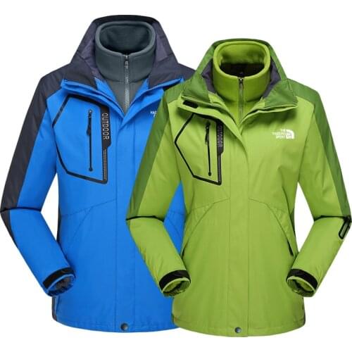 Winter Outdoor Male Women Windbreaker Jacket Waterproof Thermal Mountain Climbing Sports Anti-UV Fleece Breathable Jacket