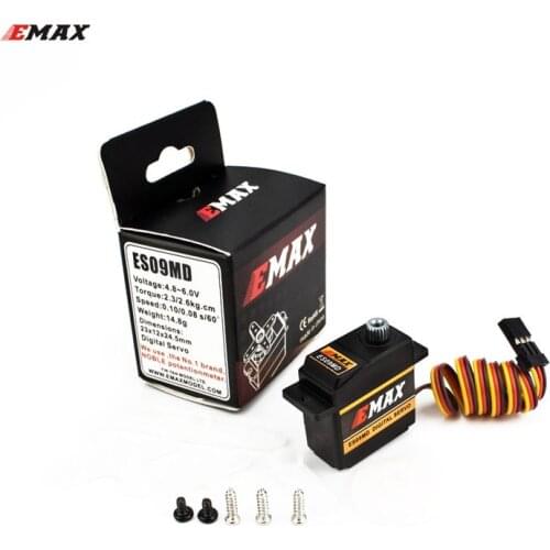 100% Original EMAX ES09MD (dual-bearing) specific swash servo for 450 helicopters