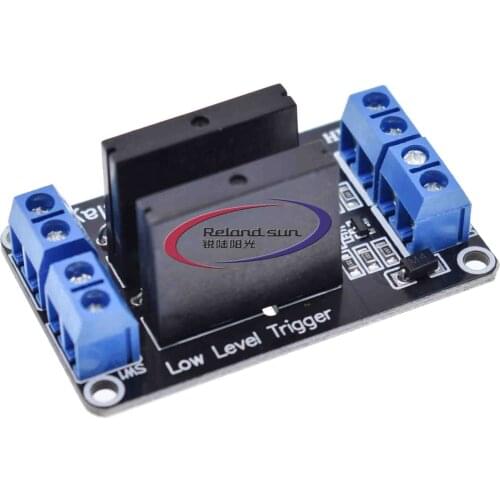 2 Channel 5V DC Relay Module Solid State Low Level SSR AVR DSP