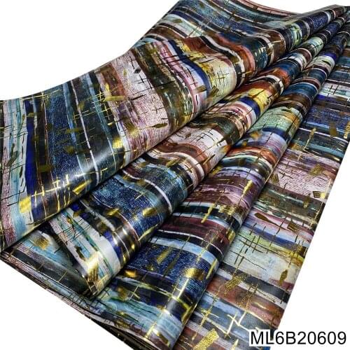 2021 New Arrival Printing African Bazin riche Fabric Embroidery Dubai Cotton French Nigerian Material For Women Dress ML6B206