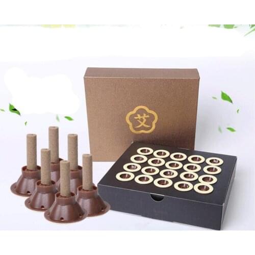 50 pcs acupuncture massage moxa sticker meridians Moxa tube Self-adhesive moxibustion massage