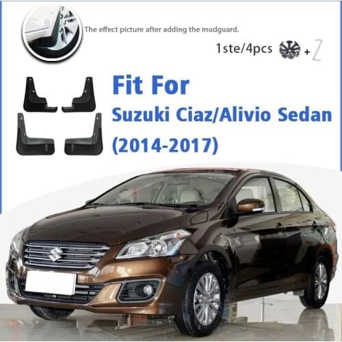 Mudguard For Suzuki Ciaz / Alivio Sedan 2014-2017 Front Rear Mudflaps Mudguards Car Accessories Auto Styline Splash Guard Fender