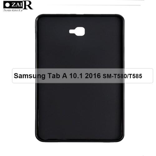 Tab A Case For Samsung GalaxyTab A A6 10.1 inch 2016 SM-T580 T585 Bendable Soft Silicone TPU Protective Shockproof Tablet Cover