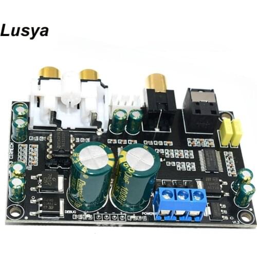 CS8416 CS4398 Digital Interface Module 24 Bit 192K Optical Fiber Coaxial Input DAC Digital Decoder Board AC 18V C3-003