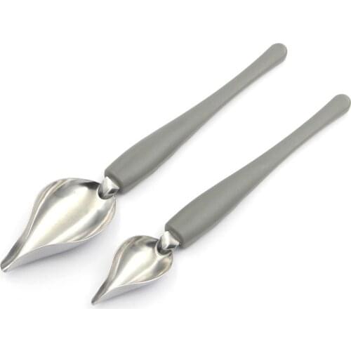 Chef Decoration Pencil Anti-Slip Accessories Draw Tools Stainless Steel Portable Mini Sauce Painting Coffee Spoon Kitchen Home