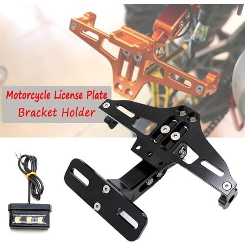 For yamaha fz1 fazer fz6r fz8 xj6 fz6 mt-09 FZ-09 mt-07 XT660R XT660X EXC F DR DRZ motorcycle License Plate Bracket Holder