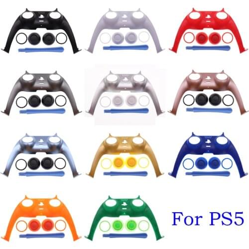 For Playstation 5 Controller Joystick Handle Decorative Strip For PS5 Decoration Strip Shell Cover Thumbstick Cap with tool