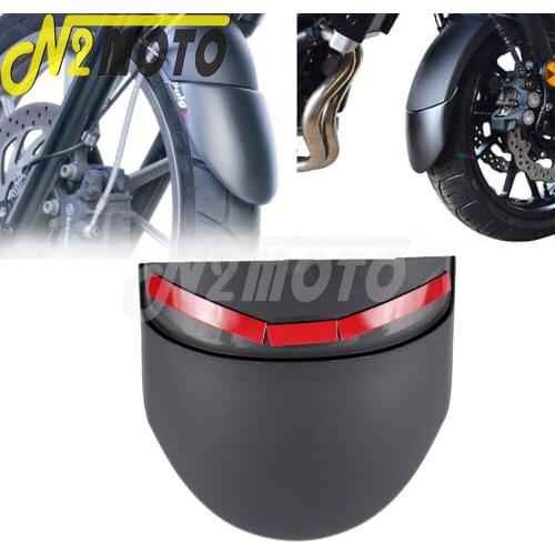 For Yamaha MT-07 FZ-07 mt07 fz 07 2014-2017 Black Motorcycle Front Fender Extender Splash Guard Extensions Mudguard