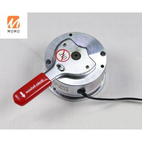 3N.m 24V electromagnetic clutch brake for motor with handle made in Taiwan motor brake