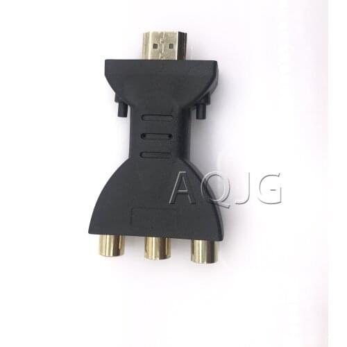 HDMI-compatible to RCA Converter AV/RGB/RC Video Box HD 720*1080 Support NTSC PAL Output HDMI-compatible to 3 RCA