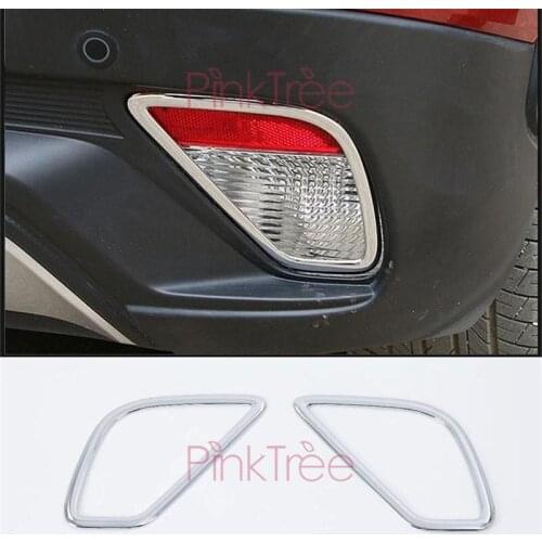 Chrome Rear Reflector Fog Light Lamp Cover Sticker Decoration Trim For Mitsubishi Eclipse Cross 2017 2018 2019 Car Accessories