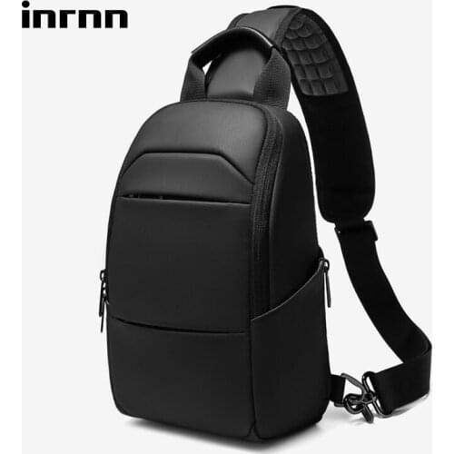 Inrnn Men Waterproof Chest Bag High Quality Male Shoulder Messenger Bags Short Trip Sling Bag Business Crossbody Bag Chest Pack