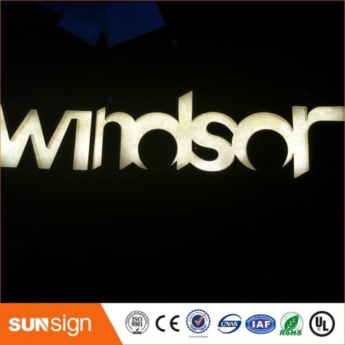Outdoor white led light 3d led frontlit channel letter signs