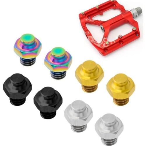 Bicycle Pedal Bolt Pedal Fixed Studs Aluminum Alloy Anti-Slip Mountain Bike Screws for M4 Pedal Anti-Slip Screws