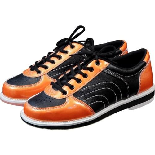 Men Women Skidproof Sole Bowling Shoes Unisex Breathable Lace Up Sports Shoes Wearable Sneakers D0764