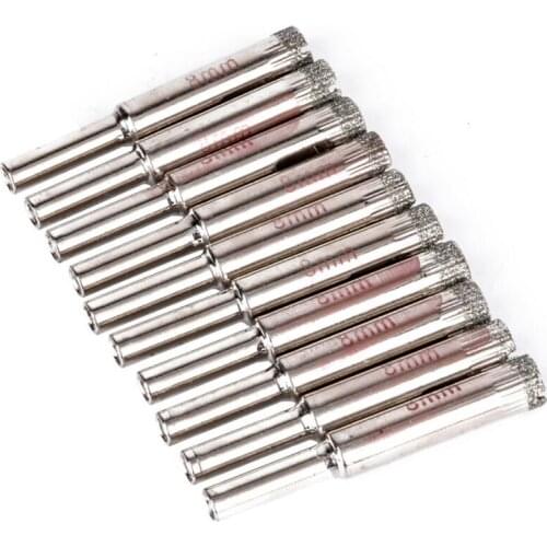 Tile Hole Opener Workshop Tools Supplies 8mm Drilling Saw Silver Diamond