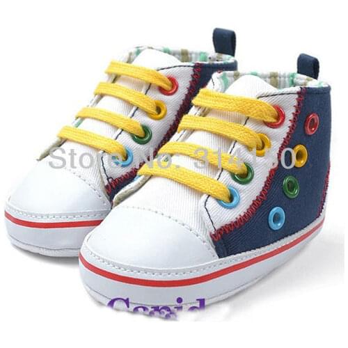 Baby Boy Canvas Shoes Infant Foot Wear Casual Soft Sole Shoes First Walkers Skidproof Prewalker Shoes 1Pair