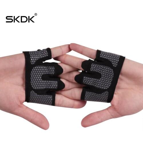 SKDK Anti-skid Gym Gloves Breathable Half-Finger Fitness Gloves Crossfit Workout Dumbbell Training Sports Gloves Exercise Gloves