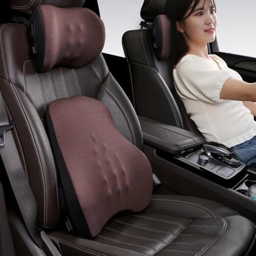 Car Seat Headrest Pillow Auto Memory Foam Car Neck Pillow Seat Head Support Lumbar Support For Office Chair Cushion For Car Auto