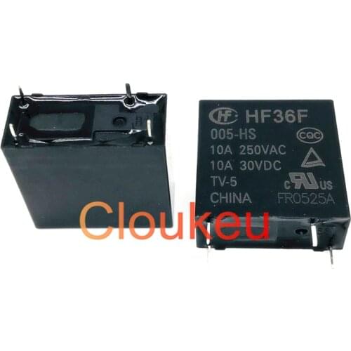 Relay JZC-36F HF36F-005 012 024-HS 5V 12V 24V 10A 4pin