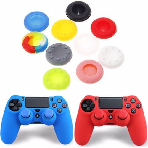 Gen Game Rubber Silicone Analog Thumb Stick Grips Cap Cover for PS4 Pro Slim for Xbox One Elite S Controller Thumbsticks Caps