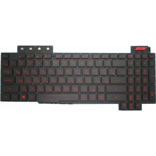 Ru Laptop keyboard for ASUS ROG FX503 FX503V FX503VM FX503VD FX63 FX63V FX63VD FX63VM ZX63V 90NR0GN1-R31US0 No Backlit