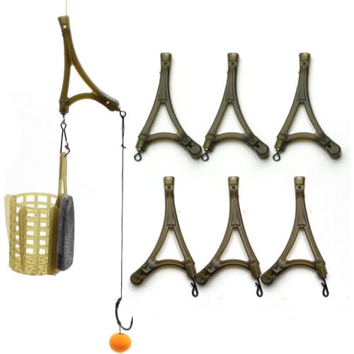 10pcs Carp Fishing Tackle Anti Tangle System For Method Feeder Cage Carp Rigs Tool Side Bends Swivel Fish Accessories Equipment