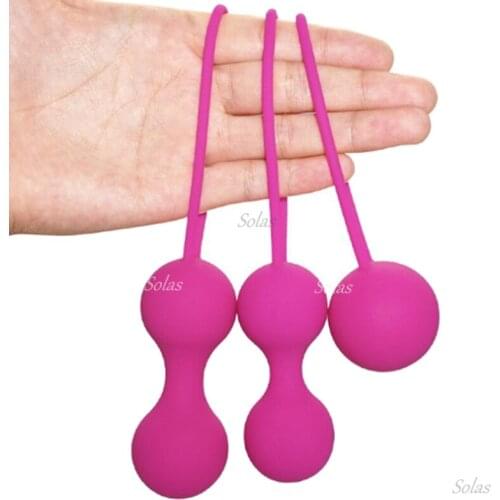 Silicone Vagina Ball Sex Toy Contract Vagina Muscle Training Dumbbell Kegel Ball Ring Pull Beads Geisha Female Adult Products 18